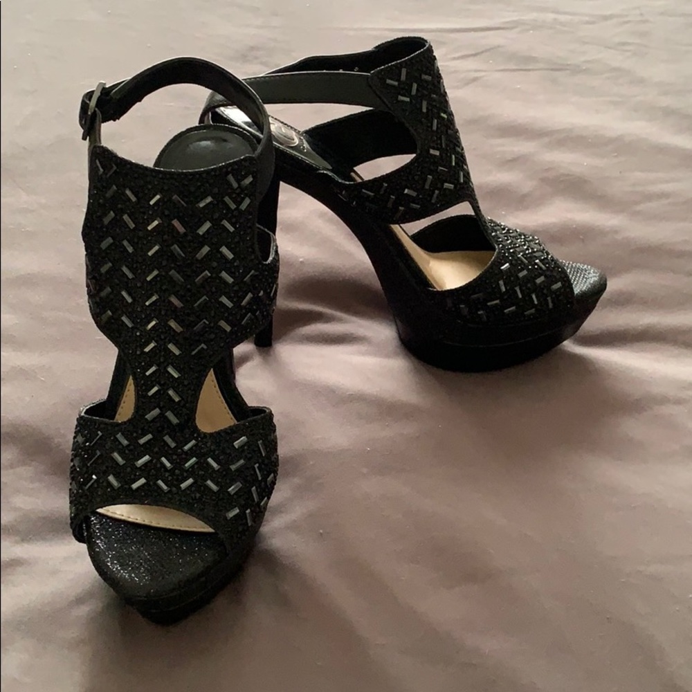 Gianni Bini sparkly platform heels